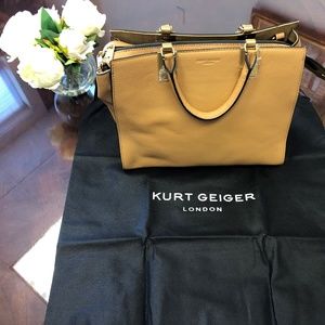 Kurt Geiger Camel Leather Handbag